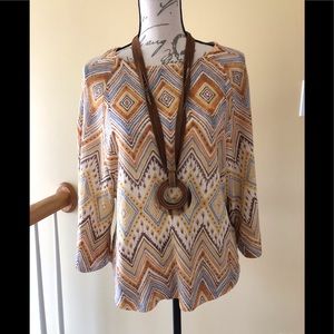 Chico’s Zigzag Ikat pullover